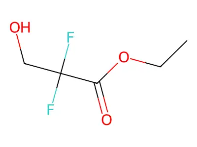 Ethyl 2,2-difluoro-3-hydroxypropanoate structure