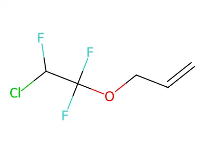 Allyl 2-chloro-1,1,2-trifluoroethyl ether structure
