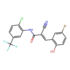 C17H9BrClF3N2O2 structure