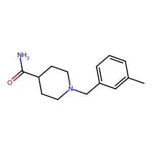 1-[(3-Methylphenyl)methyl]piperidine-4-carboxamide structure