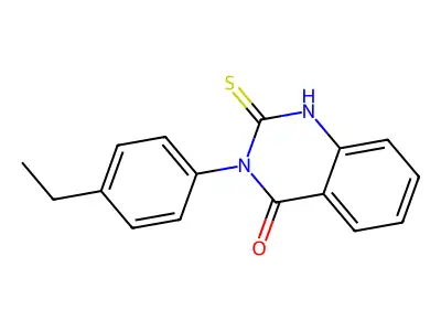 3-(4-Ethylphenyl)-2-sulfanyl-3,4-dihydroquinazolin-4-one structure