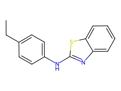 N-(4-ethylphenyl)-1,3-benzothiazol-2-amine structure