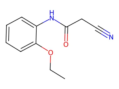 2-cyano-N-(2-ethoxyphenyl)acetamide structure