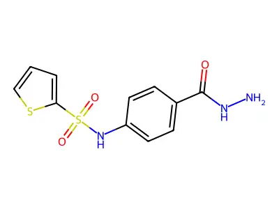 N-[4-(hydrazinecarbonyl)phenyl]thiophene-2-sulfonamide structure