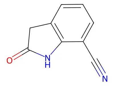 2-oxo-2,3-dihydro-1H-indole-7-carbonitrile structure