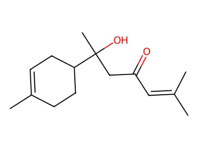 2-Hepten-4-one, 6-hydroxy-2-methyl-6-(4-methyl-3-cyclohexen-1-yl)- structure