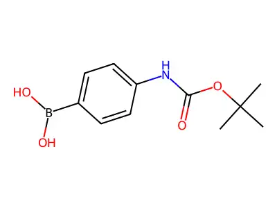 (4-Boc-Aminophenyl)Boronic Acid structure