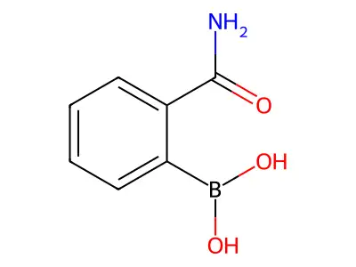 (2-Aminocarbonylphenyl)boronic acid structure