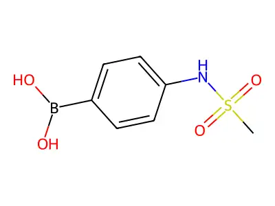 (4-Methanesulfonamidophenyl)boronic acid structure