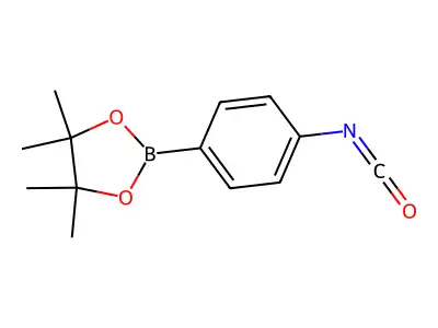 2-(4-Isocyanatophenyl)-4,4,5,5-tetramethyl-1,3,2-dioxaborolane structure