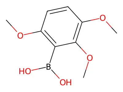 2,3,6-Trimethoxybenzeneboronic acid structure