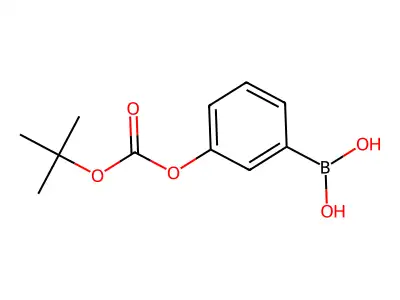 (3-((Tert-butoxy)carbonyl)phenyl)boronic acid structure