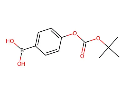 (4-((Tert-butoxy)carbonyl)phenyl)boronic acid structure