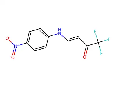 1,1,1-Trifluoro-4-(4-nitroanilino)but-3-en-2-one structure