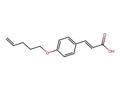3-(4-(Pent-4-en-1-yloxy)phenyl)acrylic acid structure