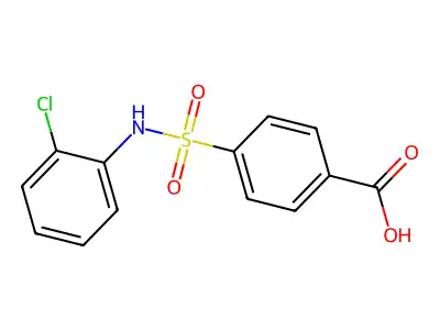 4-[(2-Chlorophenyl)sulfamoyl]benzoic acid structure
