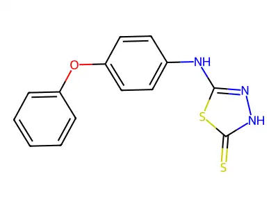 5-(4-Phenoxy-phenylamino)-[1,3,4]thiadiazole-2-thiol structure