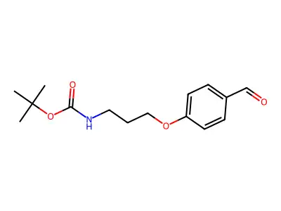 tert-butyl N-[3-(4-formylphenoxy)propyl]carbamate structure