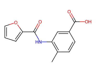 3-[(Furan-2-carbonyl)-amino]-4-methyl-benzoic acid structure