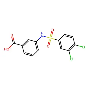 3-(3,4-Dichlorobenzenesulfonamido)benzoic acid structure