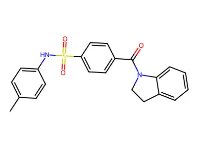 4-(Indoline-1-carbonyl)-N-(p-tolyl)benzenesulfonamide structure