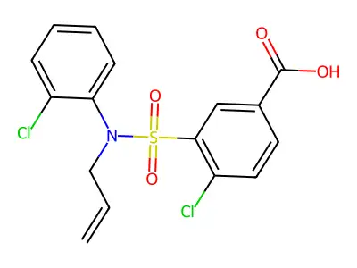 4-Chloro-3-[(2-chlorophenyl)(prop-2-en-1-yl)sulfamoyl]benzoic acid structure