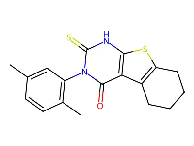 4-(2,5-Dimethylphenyl)-5-sulfanyl-8-thia-4,6-diazatricyclo[7.4.0.0,2,7]trideca-1(9),2(7),5-trien-3-one structure
