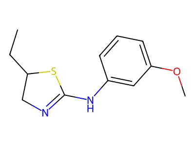 5-ethyl-N-(3-methoxyphenyl)-4,5-dihydro-1,3-thiazol-2-amine structure