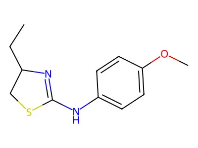 4-ethyl-N-(4-methoxyphenyl)-4,5-dihydro-1,3-thiazol-2-amine structure