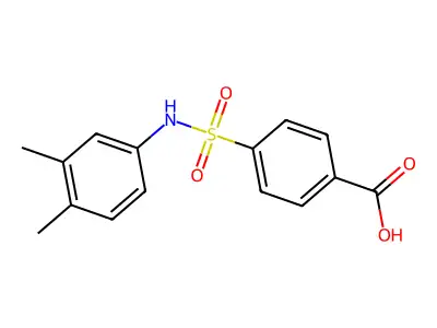 4-((3,4-Dimethylphenyl)sulfamoyl)benzoic acid structure