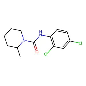 N-(2,4-dichlorophenyl)-2-methylpiperidine-1-carboxamide structure