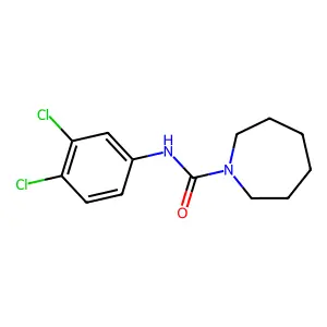 Azepane-1-carboxylic acid (3,4-dichloro-phenyl)-amide structure