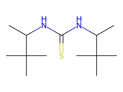 N,N'-Bis(3,3-dimethylbutan-2-yl)thiourea structure