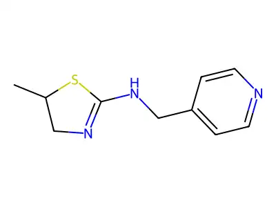 5-methyl-N-(pyridin-4-ylmethyl)-4,5-dihydro-1,3-thiazol-2-amine structure