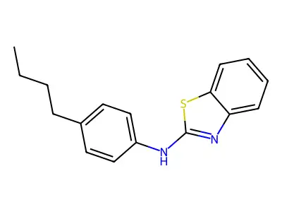N-(4-butylphenyl)-1,3-benzothiazol-2-amine structure