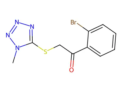 1-(2-Bromophenyl)-2-((1-methyl-1h-tetrazol-5-yl)thio)ethan-1-one structure