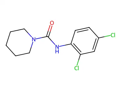 1-(N-(2,4-Dichlorophenyl)carbamoyl)piperidine structure