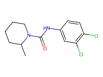 1-(N-(3,4-Dichlorophenyl)carbamoyl)-2-methylpiperidine structure