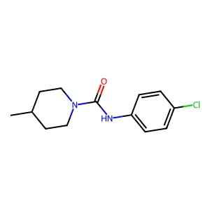 N-(4-chlorophenyl)-4-methylpiperidine-1-carboxamide structure