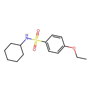 N-cyclohexyl-4-ethoxybenzenesulfonamide structure