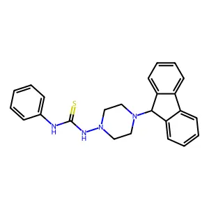 1-[4-(9H-fluoren-9-yl)piperazin-1-yl]-3-phenylthiourea structure