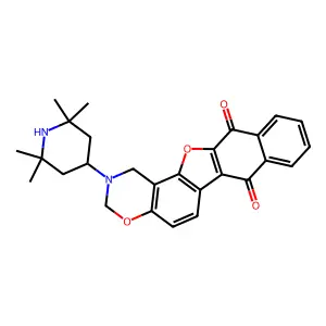 16-(2,2,6,6-tetramethylpiperidin-4-yl)-12,18-dioxa-16-azapentacyclo[11.8.0.0^{2,11}.0^{4,9}.0^{14,19}]henicosa-1(13),2(11),4(9),5,7,14(19),20-heptaene-3,10-dione structure