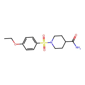 1-[(4-Ethoxyphenyl)sulfonyl]-4-piperidinecarboxamide structure