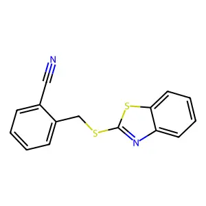 2-[(1,3-Benzothiazol-2-ylsulfanyl)methyl]benzonitrile structure