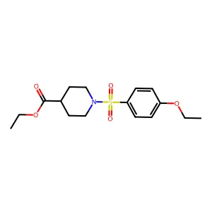 Ethyl 1-(4-ethoxyphenyl)sulfonylpiperidine-4-carboxylate structure