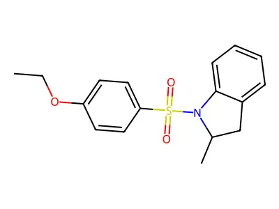 1-((4-Ethoxyphenyl)sulfonyl)-2-methylindoline structure