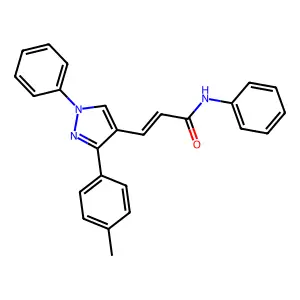 3-[3-(4-Methylphenyl)-1-phenyl-1H-pyrazol-4-yl]-N-phenylprop-2-enamide structure