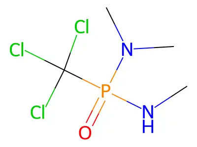 Dimethyl[(methylamino)(trichloromethyl)phosphoryl]amine structure