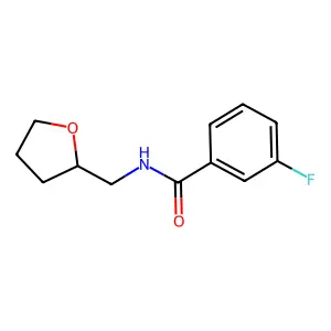 Benzamide, N-tetrahydrofurfuryl-3-fluoro- structure