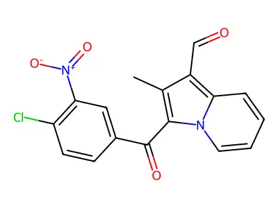 3-(4-Chloro-3-nitrobenzoyl)-2-methylindolizine-1-carbaldehyde structure